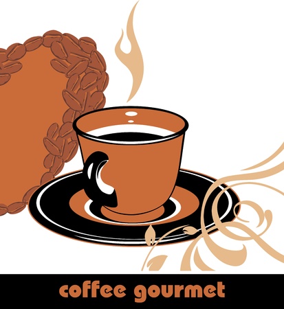 Coffee gourmet. Background for designのイラスト素材