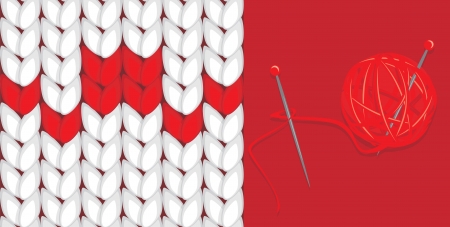 Knitted background  Banner for designのイラスト素材