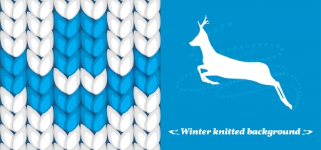 Winter knitted background  Banner for designのイラスト素材