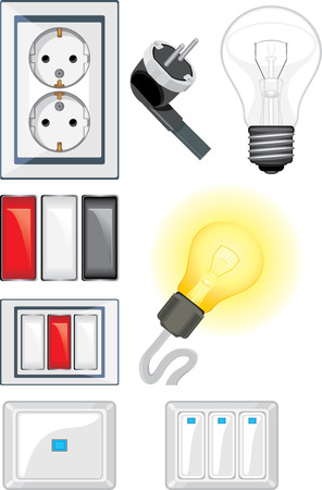 Electrical device objectsのイラスト素材