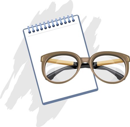 Prescription for reading glassesのイラスト素材