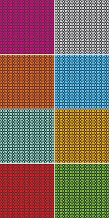 Set of seamless texture with crossesのイラスト素材