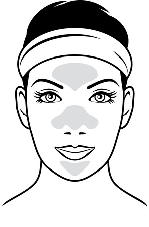 Cleansing pore strips vectorのイラスト素材