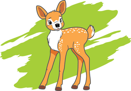Cute baby deerのイラスト素材