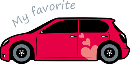 My favorite carのイラスト素材