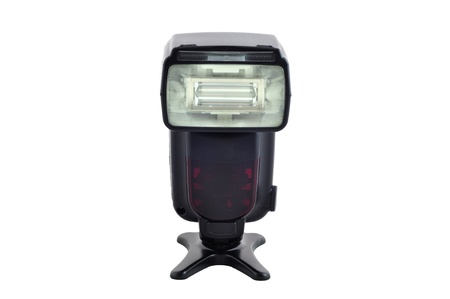 Camera flash isolated on white
