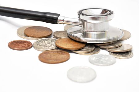Stethoscope on moneyの写真素材