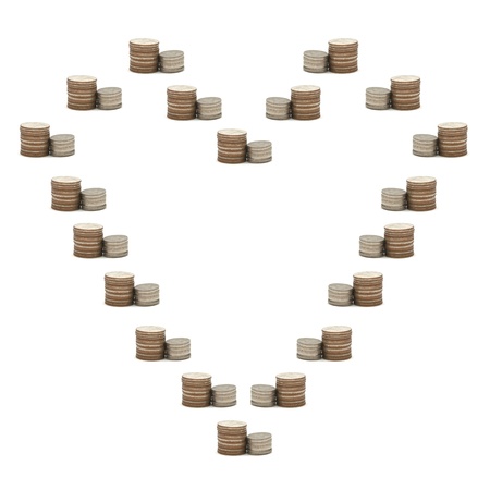 Increase your savings with heartの写真素材