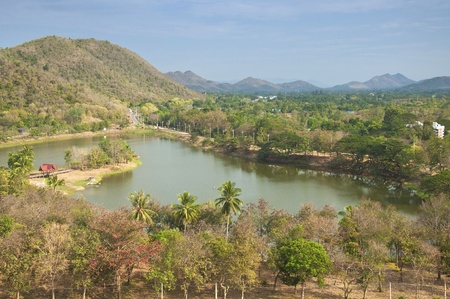 landscape tree with river