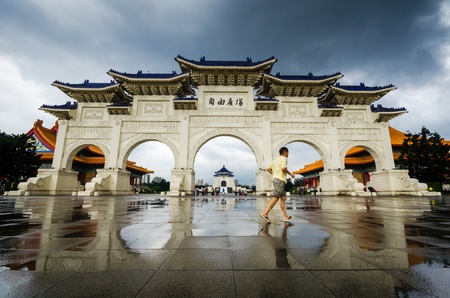 Taipei Chiang Kai Shek memorial hallのeditorial素材