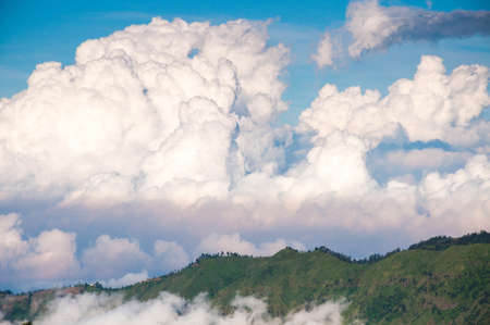 Summer panorama of Montain and skyの写真素材