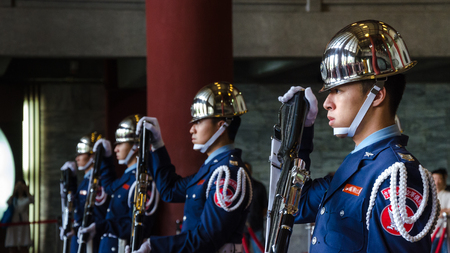 Taipei Chiang Kai Shek memorial hallのeditorial素材