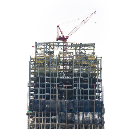 Crane at construction site 