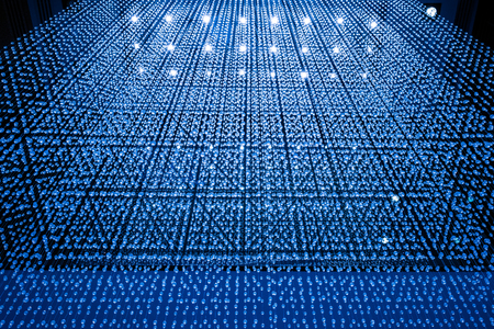 Luxury interiors of Chandelier Light pattern background at modern building.の写真素材