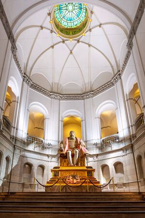 STOCKHOLM, SWEDEN-JULY 13, 2019 : Interior of Nordiska museet or Nordic Museum at Stockholm in Sweden. Nordiska museet is Sweden largest museum of cultural history of the Nordic regionのeditorial素材