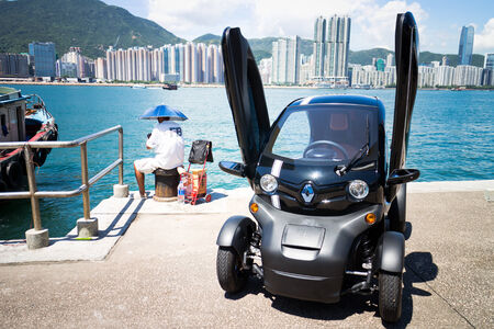 Renault Twizy Electronic Car with cyber designのeditorial素材