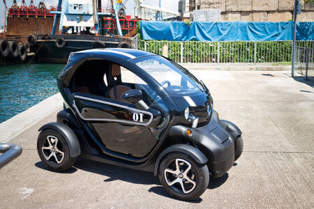 Renault Twizy Electronic Car with cyber designのeditorial素材