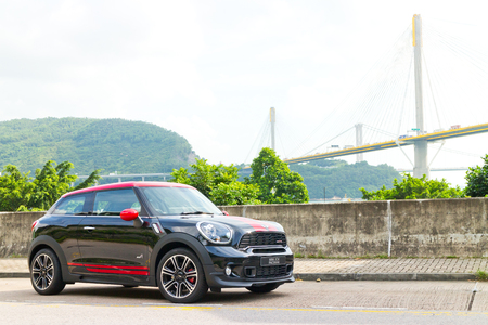 Mini JCW Paceman 2013 Model in black colorのeditorial素材