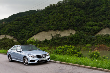 Mercedes-Benz E-Class 250 Sedan Lite Blur Color Bodyのeditorial素材