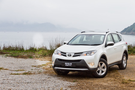 Toyota RAV4 2013 in off roadのeditorial素材