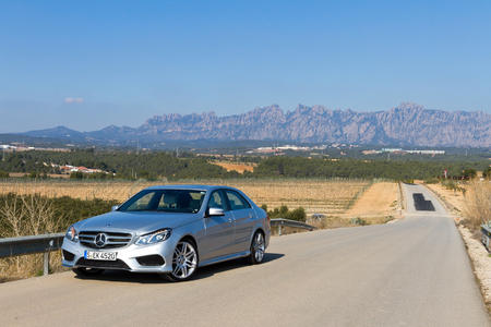 Mercedes-Benz E-Class 2013 Model, the best mid level sedan car.のeditorial素材