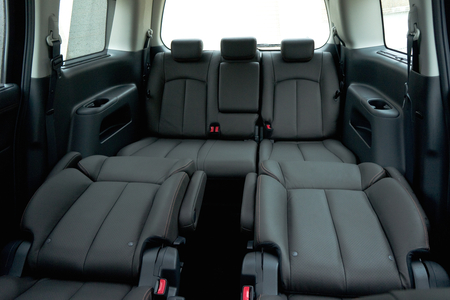 Japan Car 7 seat interior with ottoman chair.のeditorial素材
