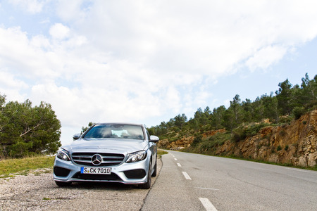 Mercedes-Benz C-Class in franceのeditorial素材