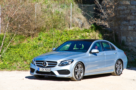 Mercedes-Benz C-Class in franceのeditorial素材