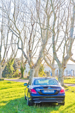 Mercedes-Benz C-Class in franceのeditorial素材