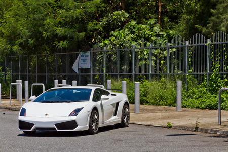 Lamborghini LP560-2 Super Car 2013 Model, this is a special rear wheel drive version のeditorial素材