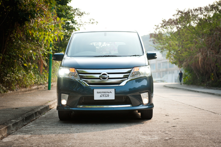 Nissan Serena Highway Star display in Hong Kong 2011のeditorial素材