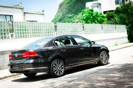 Volkswagen New Passat display in Hong Kong 2011のeditorial素材