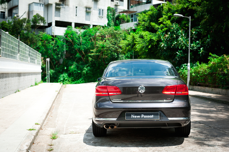 Volkswagen New Passat display in Hong Kong 2011のeditorial素材