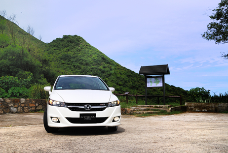 Honda Stream RS Z display in Hong Kong 2010のeditorial素材