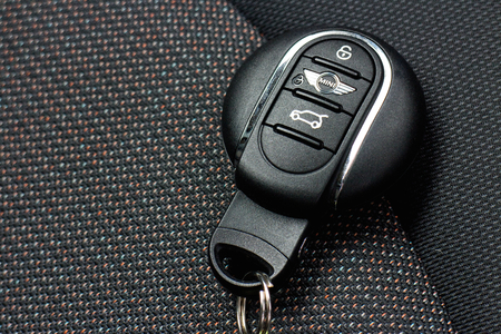 Hong Kong, China June 5, 2014 : Mini Cooper wirless car key on June 5 2014 in Hong Kong.のeditorial素材