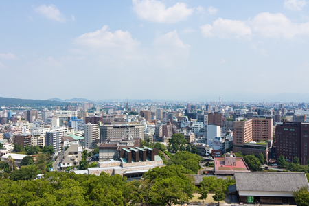 Kumamoto,Japan - May 2, 2014: Kumamoto Castle is a hilltop Japanese castle located in ChÅ«Å-ku, Kumamoto in Kumamoto Prefecture. It was a large and extremely well fortified castle. The castle keep is a concrete reconstruction built in 1960.のeditorial素材