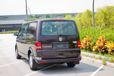 Hong Kong, China Sept 30, 2014 : Volkswagen Transport 2014 test drive on Sept 30 2014 in Hong Kong.のeditorial素材