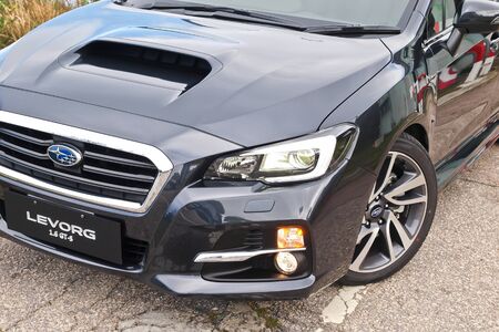Hong Kong, China Jan 4, 2016 : Subaru Levoge 2016 Test Drive Day on Jan 4 2016 in Hong Kong.のeditorial素材