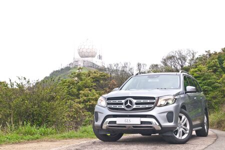 Hong Kong, China April 19, 2016 : Mercedes-Benz GLS 500 2016 on April 19 2016 in Hong Kong.