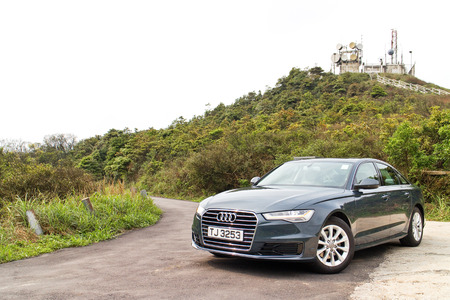Hong Kong, China April 21, 2016 : Audi A5 35 TFSI 2016 on April 21 2016 in Hong Kong.のeditorial素材