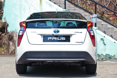 Hong Kong, China Feb 23, 2016 : Toyota Prius 2016 Test Drive Day on Feb 23 2016 in Hong Kong.のeditorial素材