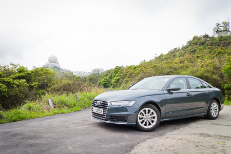 Hong Kong, China April 21, 2016 : Audi A5 35 TFSI 2016 on April 21 2016 in Hong Kong.のeditorial素材
