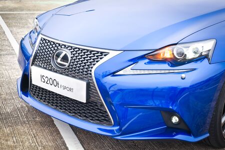 Hong Kong, China Feb 11, 2016 : Lexus IS200t Tubro 2016 on Feb 11 2016 in Hong Kong.のeditorial素材
