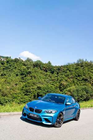 Hong Kong, China June 27, 2016 : BMW M2 2016 Test Drive Day on June 27 2016 in Hong Kong.のeditorial素材