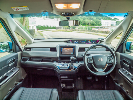 Hong Kong, China Nov 21, 2016 : Honda Freed Interior on Nov 21 2016 in Hong Kong.のeditorial素材