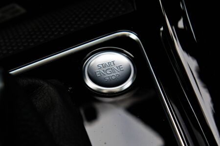 Hong Kong, China Dec 20, 2016 : Volkswagen Touran R 2016 Start Stop Engine on Dec 20 2016 in Hong...