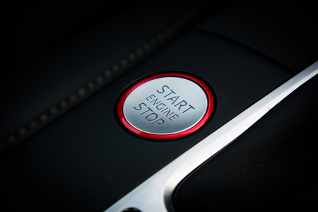 Hong Kong, China Aug 21, 2017 : Audi RS 3 Sedan 2017 Start Stop Engine Button Aug 21 2017 in Hong Kong.のeditorial素材