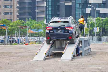 Hong Kong, China June 8, 2017 : Subaru XV 2017 Test Drive Day June 8 2017 in Hong Kong.