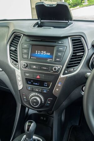 Hong Kong, China July 11, 2017 : Hyundai Santafe 2017 Dashboard July 11 2017 in Hong Kong.