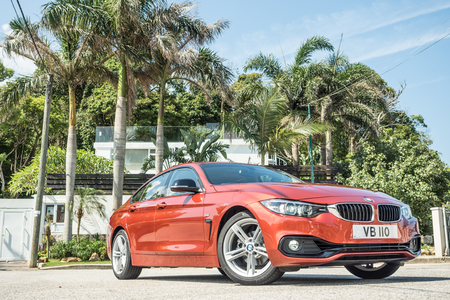 Hong Kong, China May 17, 2018 : BMW 420i Gran Coupe 2018 Test Drive Day May 17 2018 in Hong Kong.のeditorial素材